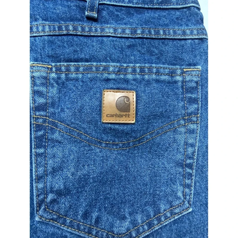 Carhartt B17 DST Jeans Mens 42x34 Relaxed Fit Tapered Dark Stone Workwear